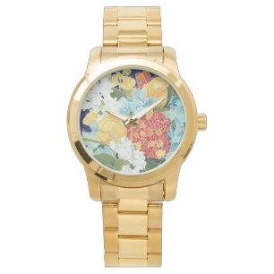 Mitternachtsblumen-II Armbanduhr