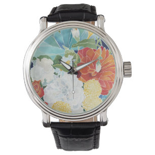Mitternachtsblumen-III Armbanduhr