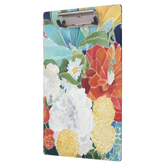 Mitternachtsblumen-III Klemmbrett (Links)