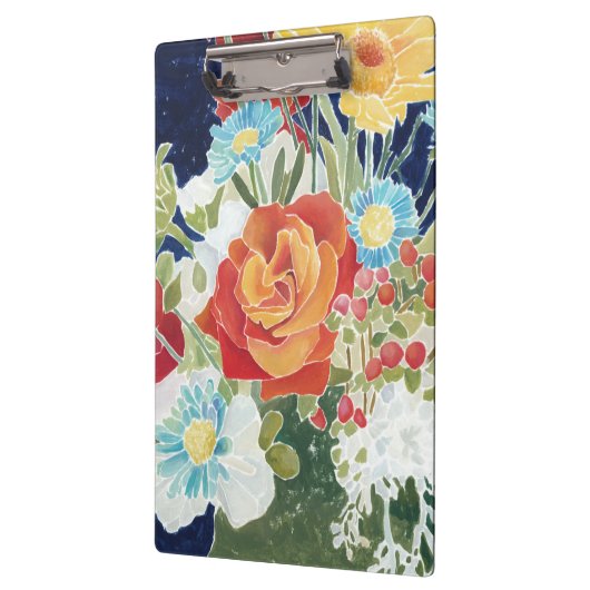 Mitternachtsblumen-IV Klemmbrett (Links)