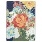 Mitternachtsblumen-IV Klemmbrett (Rückseite)