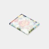 Mitternachtsblumen-IV Post-it Klebezettel (angewinkelt)