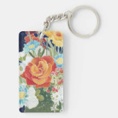 Mitternachtsblumen-IV Schlüsselanhänger (Rückseite)