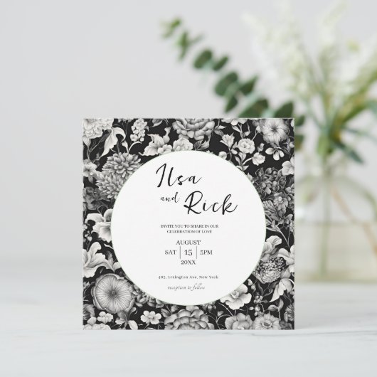 Mitternachtsblut: Eine dunkle blumengeschichtliche Einladung (Stehend Vorderseite)