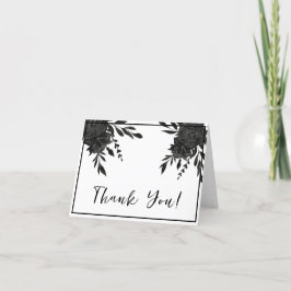 Mitternachtsblut: Eine dunkle Blumenhochzeit Dankeskarte