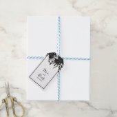 Mitternachtsblut: Eine dunkle Blumenhochzeit Geschenkanhänger (Mit Garn)