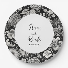 Mitternachtsblut: Eine dunkle Blumenhochzeit Pappteller