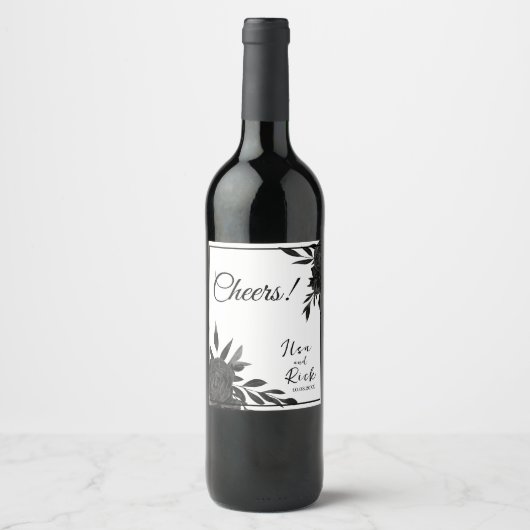 Mitternachtsblut: Eine dunkle Blumenhochzeit Weinetikett (Vorderseite)