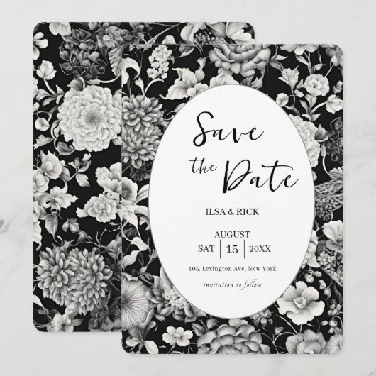 Mitternachtsblut: Eine dunkle Blüte Save the Date (Vorne/Hinten)