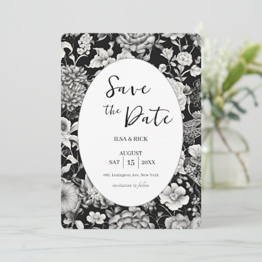 Mitternachtsblut: Eine dunkle Blüte Save the Date (Stehend Vorderseite)