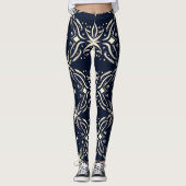 Mitternachtsblut Symmetrische Leggings (Vorderseite)