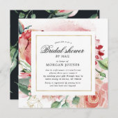 Mitternachtsblüte blumengeschmücktes Brautparty pe (Vorne/Hinten)