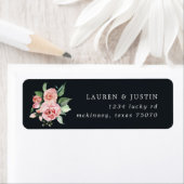 Mitternachtsblüte Blumenhochzeit Rücksendeadresse (Insitu)