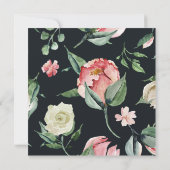 Mitternachtsblüte Blumenquadrat Babydusche (Rückseite)