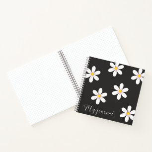 Mitternachtsblüte - Blumenzeitschrift Notizblock