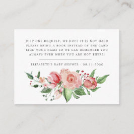 Mitternachtsblüte Blütendusche Begleitkarte