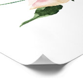 Mitternachtsblüte eleganter blumengeschmückter Emp Poster (Ecke)