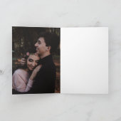 Mitternachtsblüte florale danke Ihnen gefaltete Ka Karte (Innenseite)