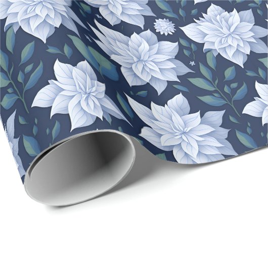 Mitternachtsblüte - geschenkpapier (Rolleneckpunkt)