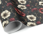 Mitternachtsblüte Geschenkpapier (Rolleneckpunkt)