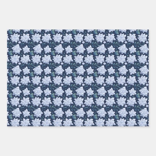 Mitternachtsblüte - geschenkpapier set (Vorderseite)