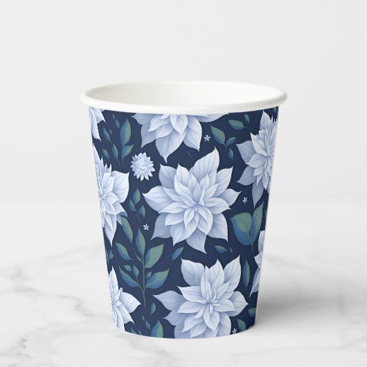 Mitternachtsblüte - pappbecher (Rückseite)