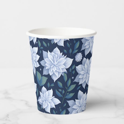 Mitternachtsblüte -  pappbecher (Vorderseite)