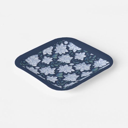 Mitternachtsblüte - pappteller (Gewinkelt)