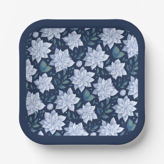 Mitternachtsblüte - pappteller (Vorderseite)