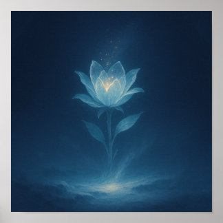 Mitternachtsblüte Poster