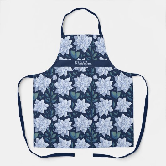 Mitternachtsblüte - schürze (Vorderseite)
