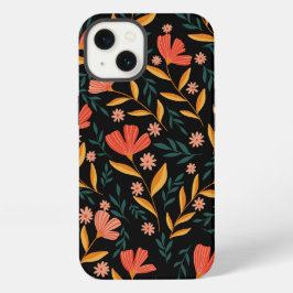 Mitternachtsblüten Blumen iPhone-Hülle iPhone 13 Hülle