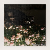 Mitternachtsblüten Katzen Puzzle (Horizontal)