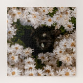 Mitternachtsblüten Katzen Puzzle (Horizontal)
