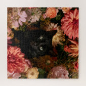 Mitternachtsblüten Katzen Puzzle (Horizontal)
