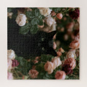 Mitternachtsblüten Katzen Puzzle (Horizontal)