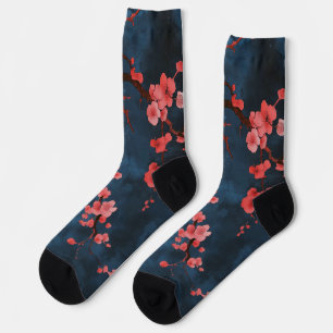 Mitternachtsblüten Socken