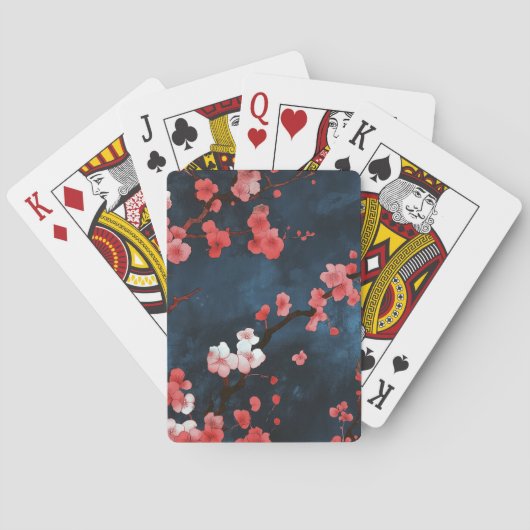 Mitternachtsblüten Spielkarten (Rückseite)