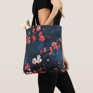 Mitternachtsblüten Tasche