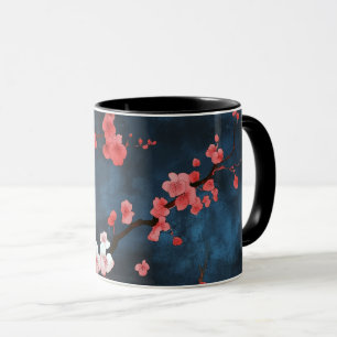 Mitternachtsblüten Tasse