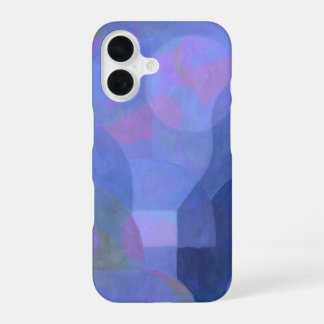 Mitternachtsbögen – Indigo Abstrakte Geometrie iPhone 16 Hülle