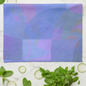 Mitternachtsbögen - Indigogeometrie Geschirrtuch (Gefaltet)