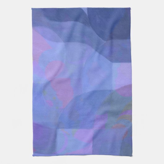 Mitternachtsbögen - Indigogeometrie Geschirrtuch (Vertikal)
