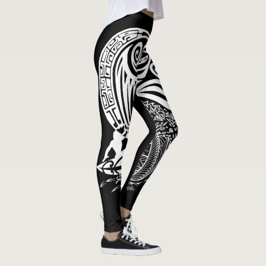 Mitternachtsbrandung Leggings (Rechts)