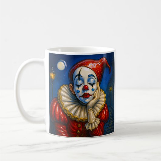 Mitternachtsclown Kaffeetasse (Links)