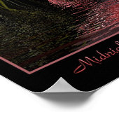 Mitternachtsdance des rosa Flamingo Poster (Ecke)