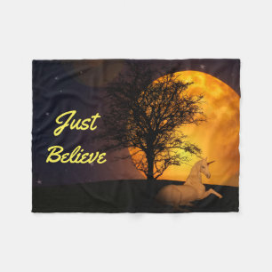 MitternachtsEinhorn Fleecedecke