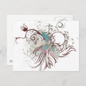 Mitternachtselegationsvektor Postkarte (Vorne/Hinten)