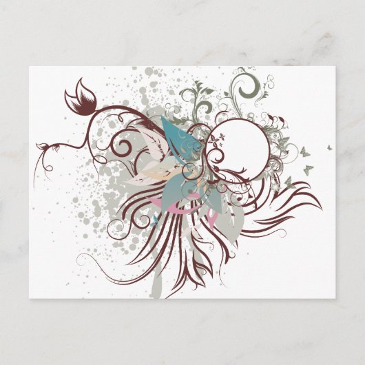 Mitternachtselegationsvektor Postkarte (Vorderseite)