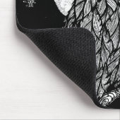 Mitternachtseulen-Mausunterlage Mousepad (Ecke)